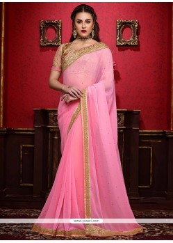 Voguish Patch Border Work Classic Designer Saree