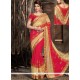 Sunshine Net Hot Pink Classic Designer Saree