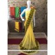 Picturesque Fancy Work Work Faux Georgette Designer Saree