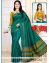 Heavenly Art Silk Sea Green Designer Traditional Saree