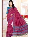 Modest Art Silk Pink Weaving Work Traditional Saree