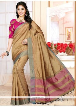 Congenial Art Silk Weaving Work Traditional Saree