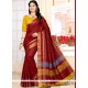 Compelling Weaving Work Art Silk Designer Traditional Saree