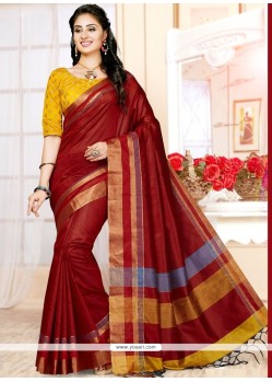 Compelling Weaving Work Art Silk Designer Traditional Saree