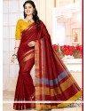 Compelling Weaving Work Art Silk Designer Traditional Saree