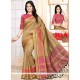 Fab Beige Traditional Saree