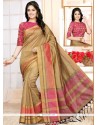 Fab Beige Traditional Saree