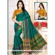 Spellbinding Art Silk Green Weaving Work Traditional Designer Saree