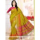 Winsome Green Weaving Work Designer Traditional Saree