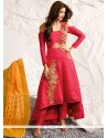 Shilpa Shetty Resham Work Hot Pink Designer Suit