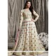 Vivid Resham Work Raw Silk Floor Length Anarkali Suit