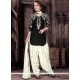 Phenomenal Cotton Black And White Designer Patiala Suit