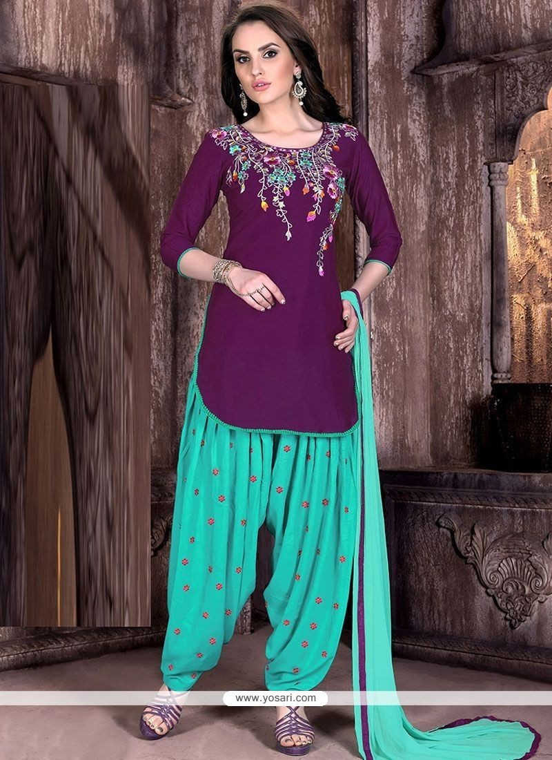 Buy online Turquoise Knitted Patiala Salwar from Churidars & Salwars for  Women by Sohniye for ₹555 at 0% off