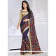 Catchy Faux Georgette Embroidered Work Designer Saree