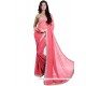 Alluring Faux Georgette Patch Border Work Classic Saree