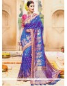 Magnificent Art Silk Blue Traditional Designer Saree