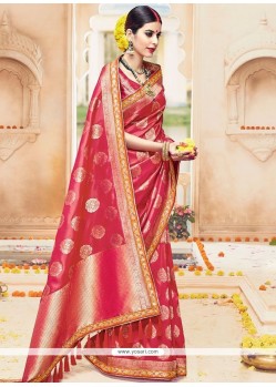 Radiant Red Designer Traditional Saree