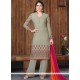 Prime Faux Georgette Embroidered Work Designer Palazzo Suit