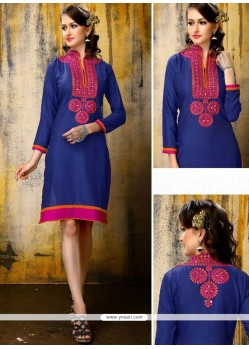 Ideal Embroidered Work Party Wear Kurti