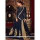 Appealing Navy Blue Floor Length Anarkali Suit