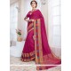 Flawless Magenta Woven Work Cotton Silk Traditional Designer Saree