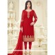 Ayesha Takia Red Churidar Designer Suit