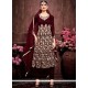 Outstanding Embroidered Work Faux Georgette Designer Suit