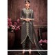 Immaculate Grey Lace Work Designer Suit