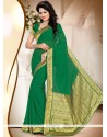 Flawless Green Designer Saree