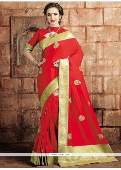 Vivacious Weaving Work Designer Traditional Saree