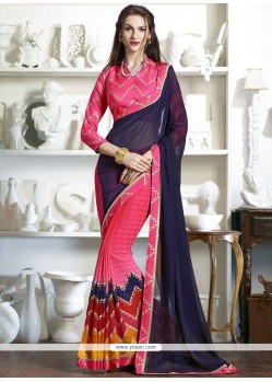Gilded Multi Colour Printed Saree