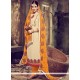 Incredible Faux Georgette Embroidered Work Churidar Designer Suit