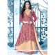 Ayesha Takia Beige And Pink Resham Work Floor Length Anarkali Salwar Suit