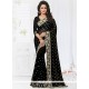 Glamorous Embroidered Work Faux Georgette Classic Saree