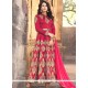 Dashing Banarasi Silk Zari Work Floor Length Anarkali Suit