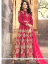 Dashing Banarasi Silk Zari Work Floor Length Anarkali Suit