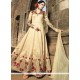 Striking Banarasi Silk Zari Work Floor Length Anarkali Suit
