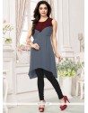 Classy Embroidered Work Faux Georgette Party Wear Kurti