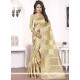 Sightly Woven Work Beige Traditional Saree