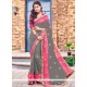 Orphic Brasso Grey Classic Designer Saree