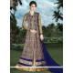 Conspicuous Embroidered Work Long Choli Lehenga
