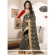Heavenly Embroidered Work Bamber Georgette Saree