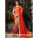 Customary Faux Georgette Patch Border Work Classic Saree