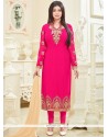 Ayesha Takia Hot Pink Churidar Designer Suit