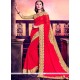 Engrossing Patch Border Work Faux Georgette Classic Designer Saree