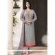 Ayesha Takia Grey Lace Work Churidar Designer Suit