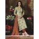 Imperial Green Print Work Cotton Pant Style Suit