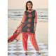 Angelic Embroidered Work Grey And Rose Pink Readymade Suit