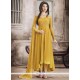 Amazing Yellow Embroidered Work Anarkali Suit