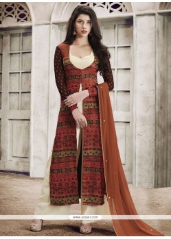 Charming Embroidered Work Faux Georgette Designer Palazzo Suit